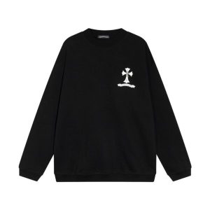 CHRM HRTS SWEATSHIRT CROSS PRINT CH049