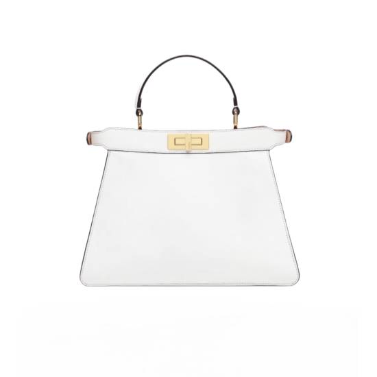 BORSA PEEKABOO ISEEU MEDIUM PELLE BIANCA