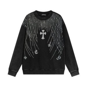 CHRM HRTS SWEATSHIRT RHINESTONE CH048