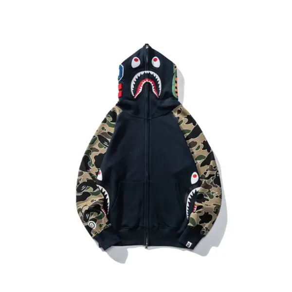 BP HOODIE SHARK CAMO FZ