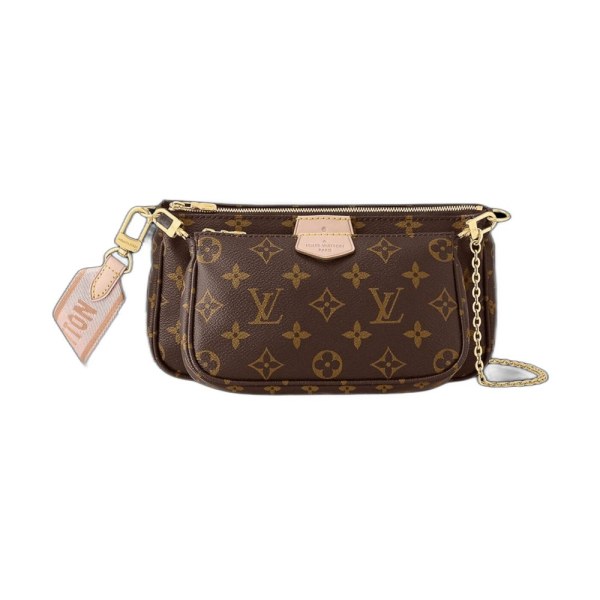 Louis Vuitton Borsa Multi Pochette Accessoires Tela Monogram / Rose Clair