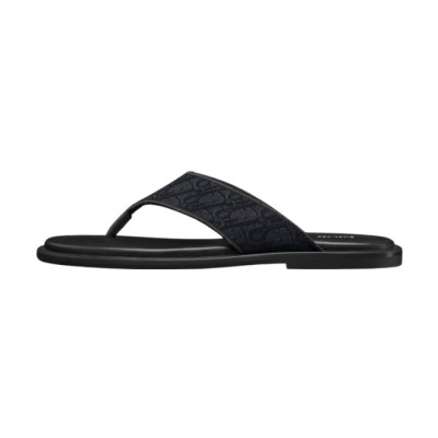 Dior Sandalo Infradito Alias Jacquard Oblique Nero