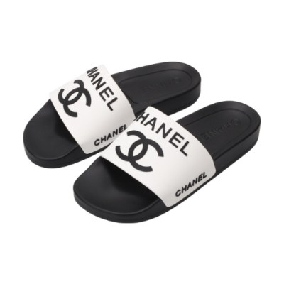 Chanel Slides Black & White