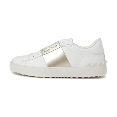 Valentino Sneaker da Donna in Pelle Bianca e Oro