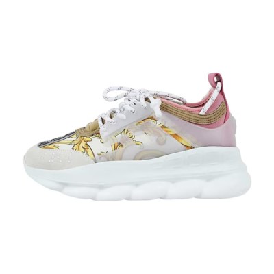 Versace Chain Reaction White Pink Yellow Barocco (w)