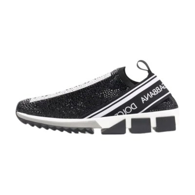 Dolce & Gabbana Sorrento Slip on Black Crystal