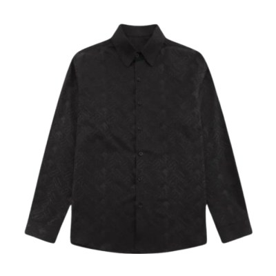 Burberry Camicia Nera Monogram