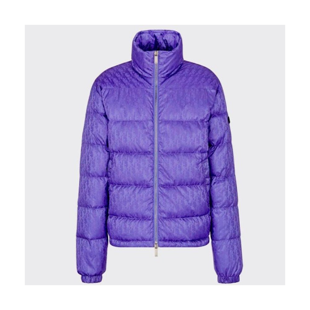 CD Purple Oblique Puffer Jacket