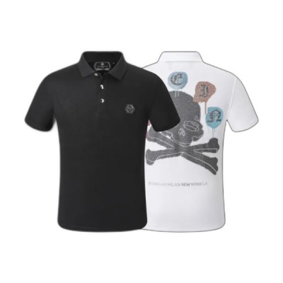 Philipp Plein Polo Skull Nera Bianca
