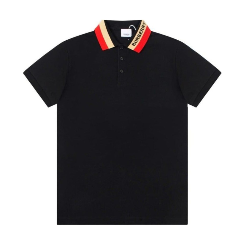 Burberry Striped Collar Polo