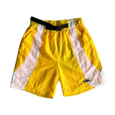 Corteiz Alcatraz Sun Rain Shorts-white Yellow