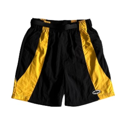 Corteiz Alcatraz Sun Rain Shorts-black Yellow
