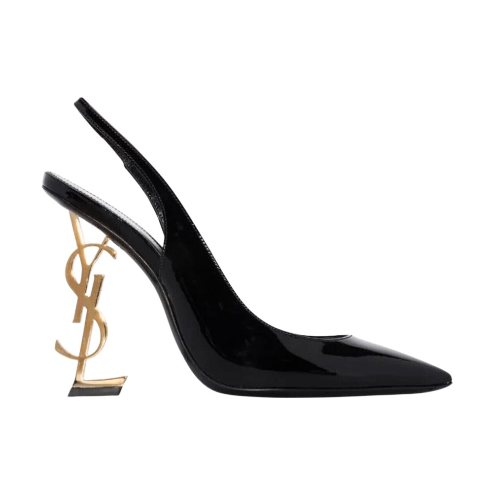 Saint Laurent Opym Decollete Tacco Dorato