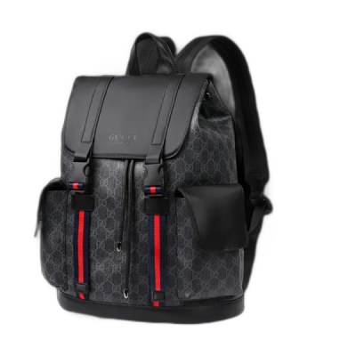 Gucci Zaino GG Supreme Nero Patta Rossa