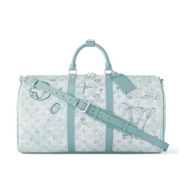 Louis Vuitton Keepall Bandouliere 50 Crystal Blue