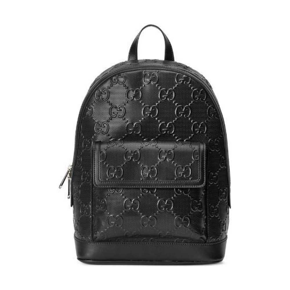 Gucci Gg-embossed Zipped Backpack
