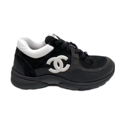 Chanel Low Top Trainer Black White