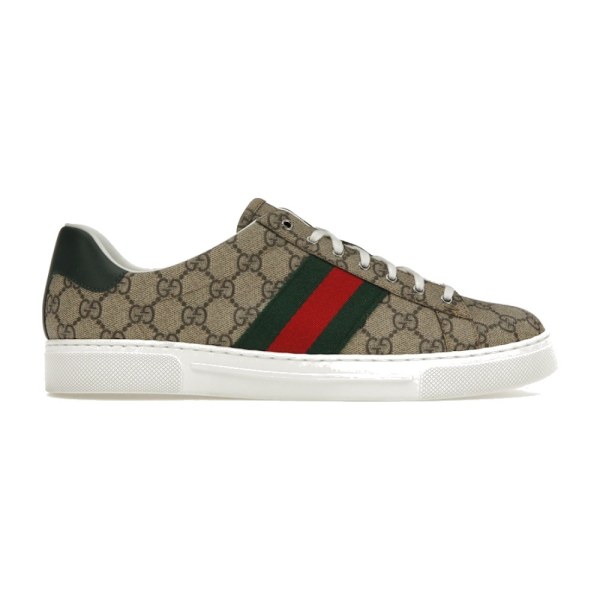Gucci Ace Web Beige Ebony