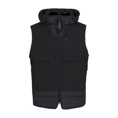 C.P. Company Shell-R Mixed Goggle Vest Black