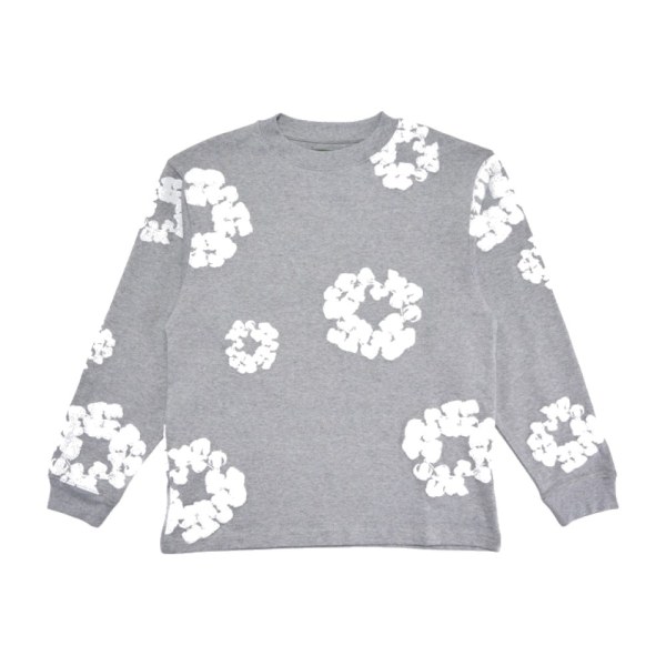 Denim Tears LS Cotton Wreath T-shirt Grey