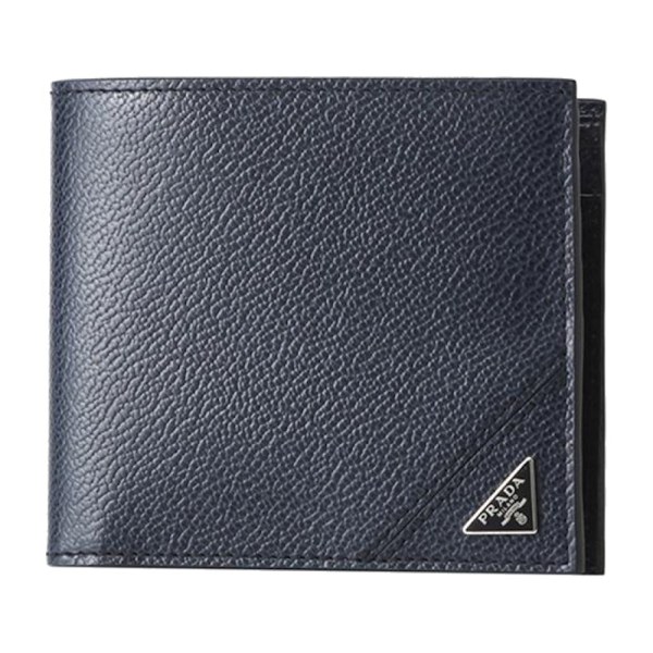 Prada Bifold Wallet Saffiano Navy